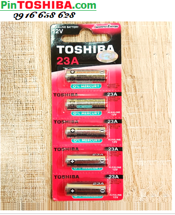 COMBO 1 vỉ 5viên Pin 12v Toshiba A23 (LRV08, 23A,A23S,L1028) Alkaline _Giá chỉ 99.000/Vỉ 5viên